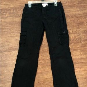 Black cargo pants